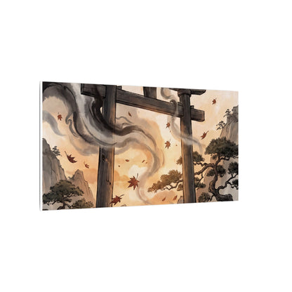 Torii Gate Ukiyo E Inspired Canvas Art | Serene Zen Art