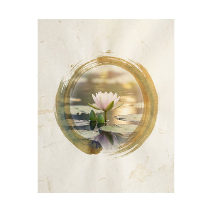Golden Hour Lotus Flower Wall Art Print - Zen Ma