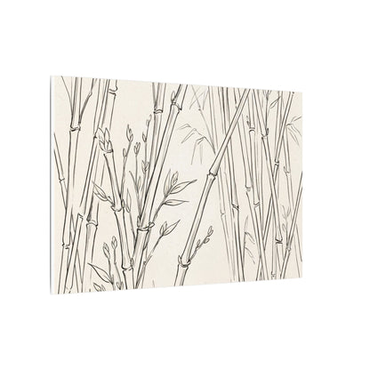 Candlelight Bamboo Grove Canvas Art - Japandi Fukinsei
