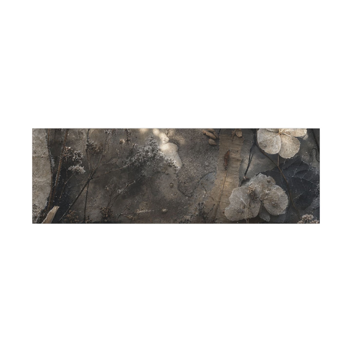 Winter Dried Flowers Texture Canvas Art | Elegant Decor