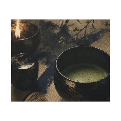 Ma Tea Ceremony Canvas Art - Zen Sumi E