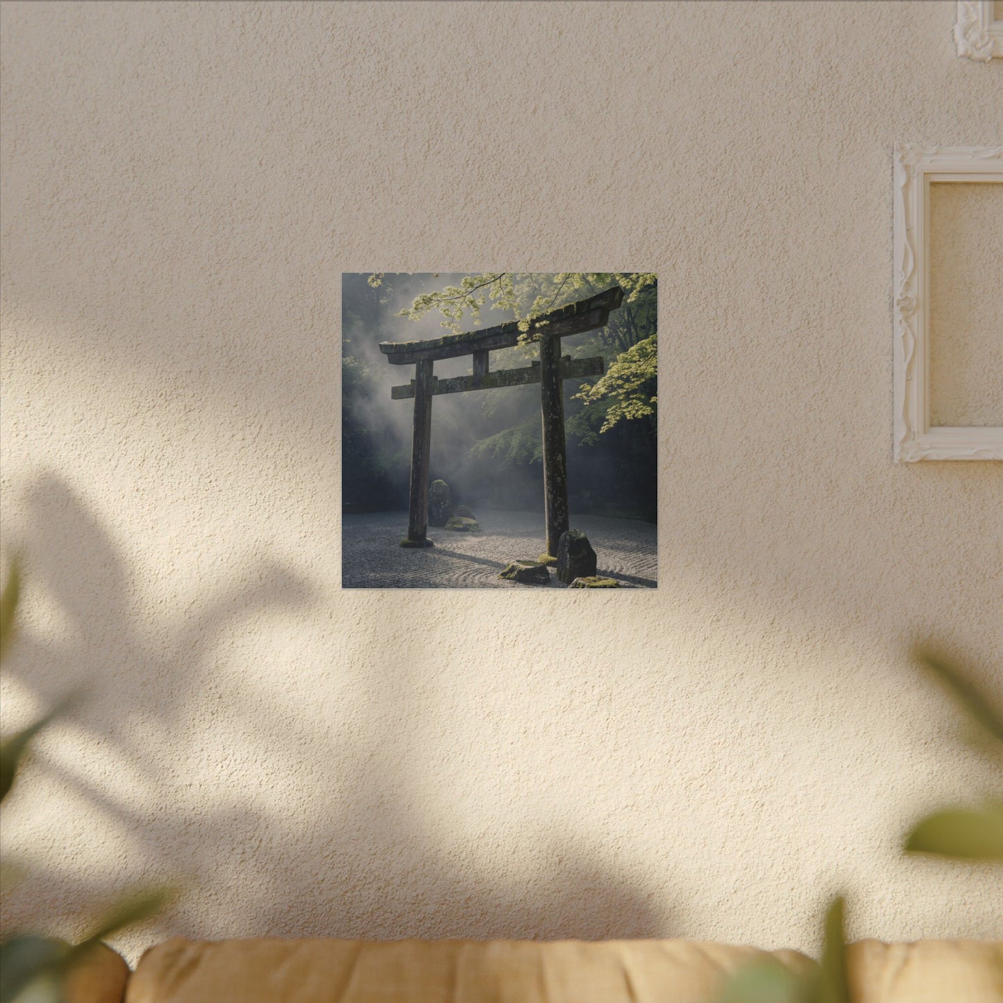 Torii Gate Canvas Art | Spring Zen Karesansui Art
