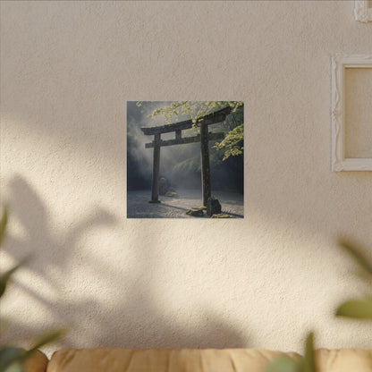 Torii Gate Canvas Art | Spring Zen Karesansui Art