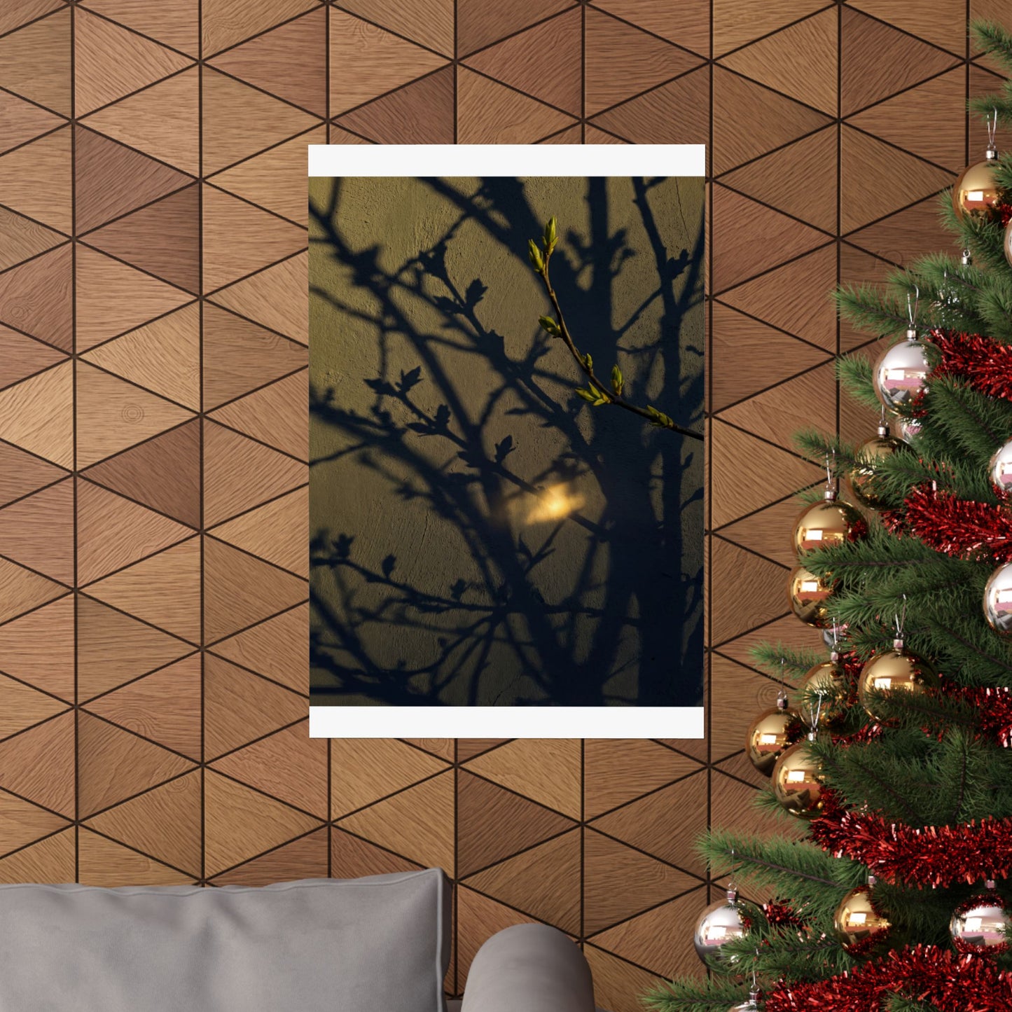 Datsuzoku Shadow Play Wall Art Print - Dark Japandi Moody Minimal