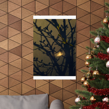 Datsuzoku Shadow Play Wall Art Print - Dark Japandi Moody Minimal