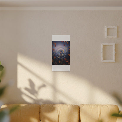 Kintsugi Water Ripple in Dawn | Gold Vein Canvas Art