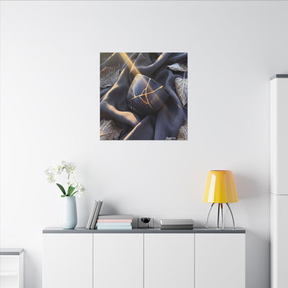 Winter Silk Drape Gold Repair Canvas Art | Artful Decor