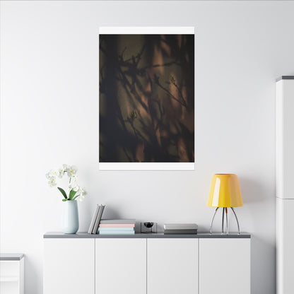 Candlelight Shadow Play Canvas Art - Dark Japandi Shibui