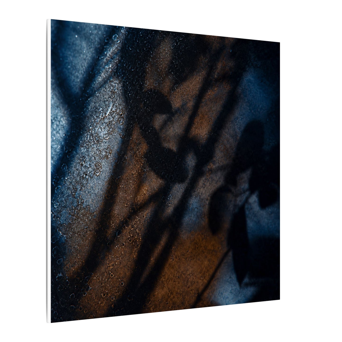 Moonlight Shadow Play Canvas Art - Dark Japandi Ma