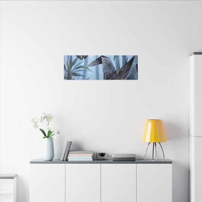 Paper Fold Canvas Art | Summer Kintsugi Crackle Gold Art