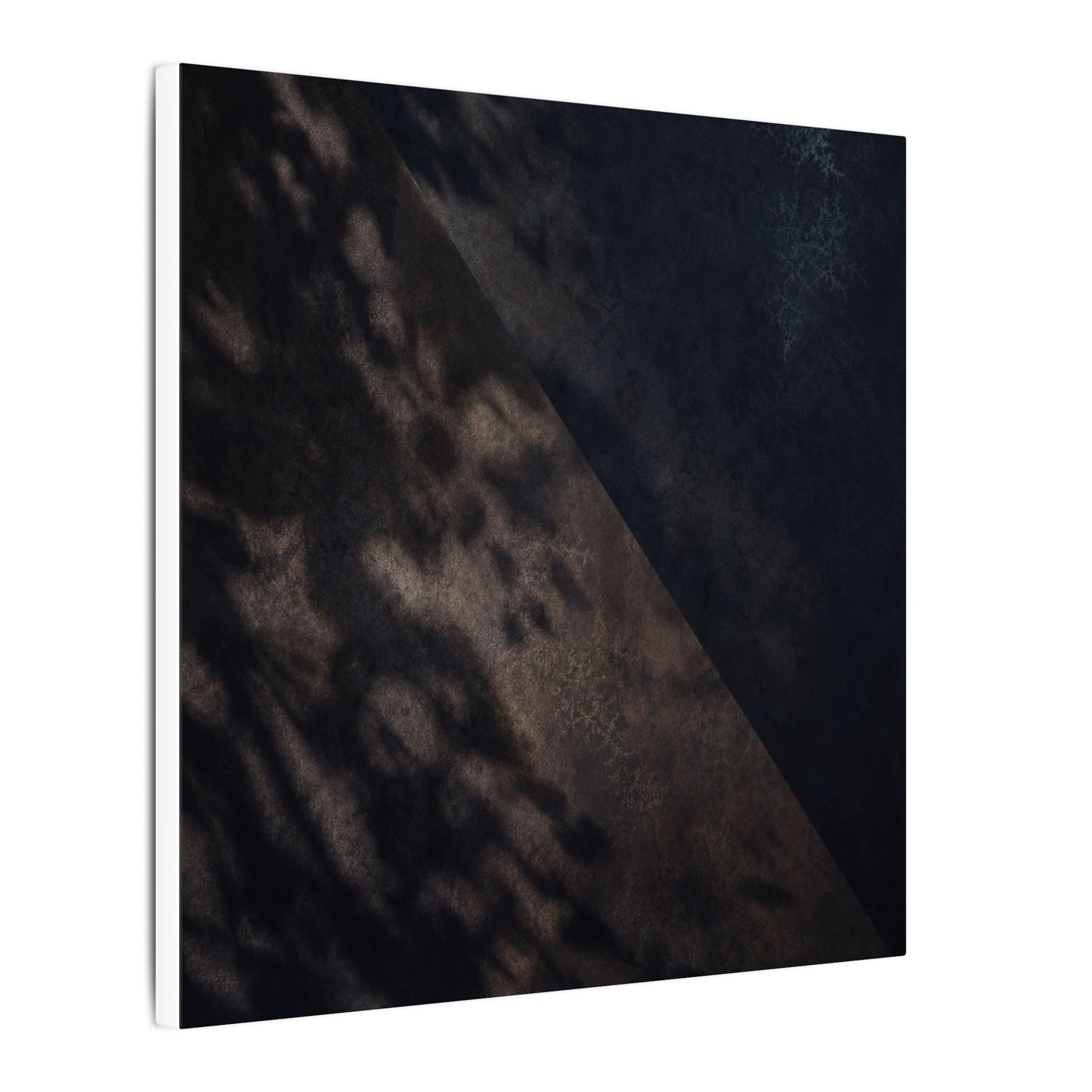 Shadow Play Winter Canvas Art | Dark Japandi Moody Design