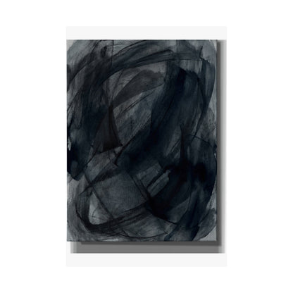 Deep Tones Dark Japandi Charcoal Wall Art Print