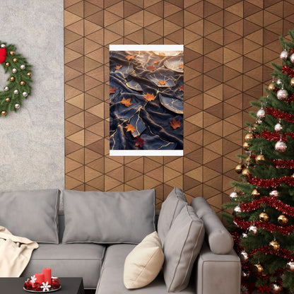 Silk Drape Gold Repair Wall Art Print | Artful Kintsugi Art