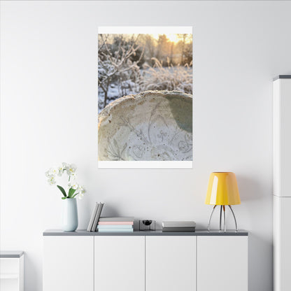 Ceramic Bowl Canvas Art | Winter Japandi Minimal Line Art
