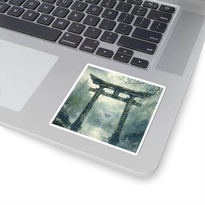 Datsuzoku Torii Gate Sticker - Japandi Watercolor