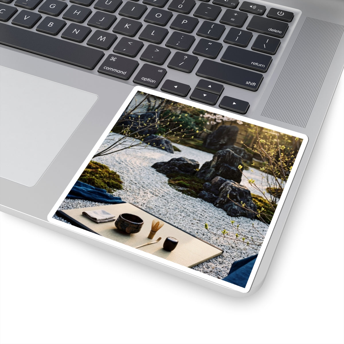Golden Hour Tea Ceremony Sticker - Zen Seijaku
