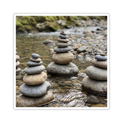 Bamboo Grove Sumi E Sticker | Contemplative Zen Art