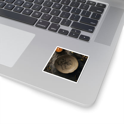 Ceramic Bowl Spring Sticker | Japandi Neutral Design