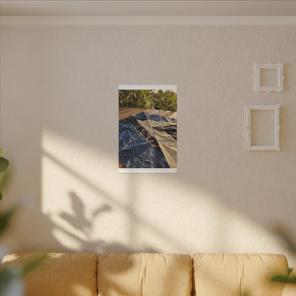 Golden Hour Paper Fold Canvas Art - Kintsugi Ma