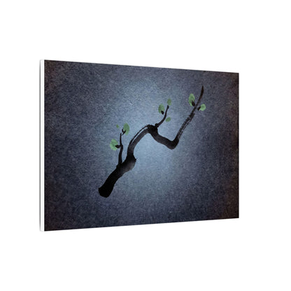 Ink Brushstroke Canvas Art | Spring Dark Japandi Moody Minimal Art