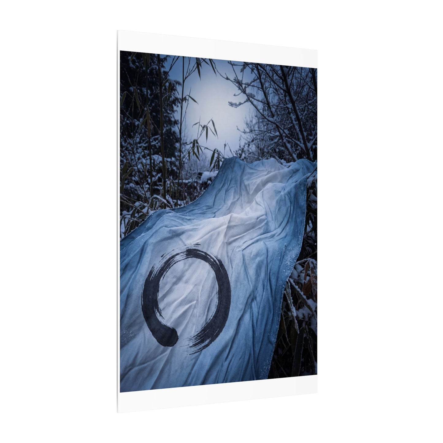 Moonlight Silk Drape Canvas Art - Zen Datsuzoku