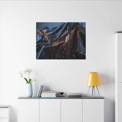 Paper Fold Broken Beauty Canvas Art | Philosophical Kintsugi Art
