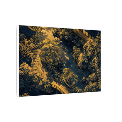 Contemplative Moonlit Garden Canvas Art - Ukiyo E Inspired Zen