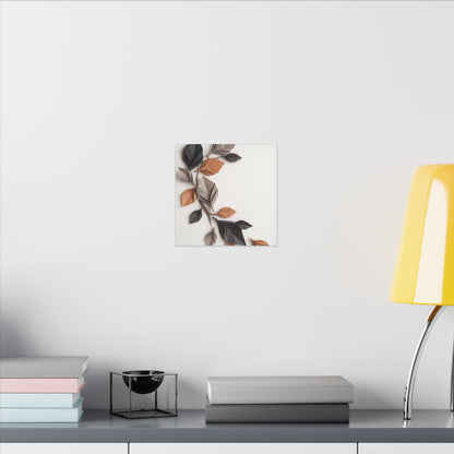 Paper Fold Autumn Canvas Art | Japandi Earthy Design