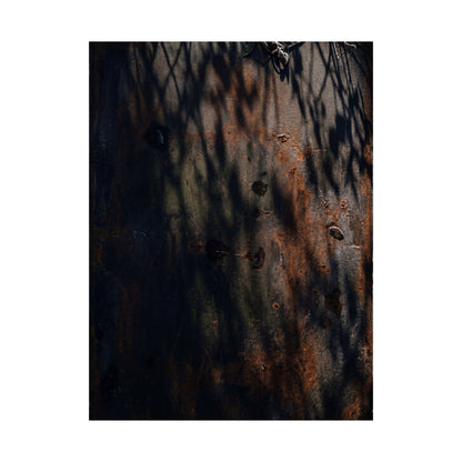 Atmospheric Rust Patina Wall Art Print - Shadow Zen Dark Japandi