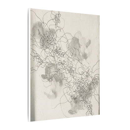 Shadow Play Spring Canvas Art | Dark Japandi Sophisticated Design