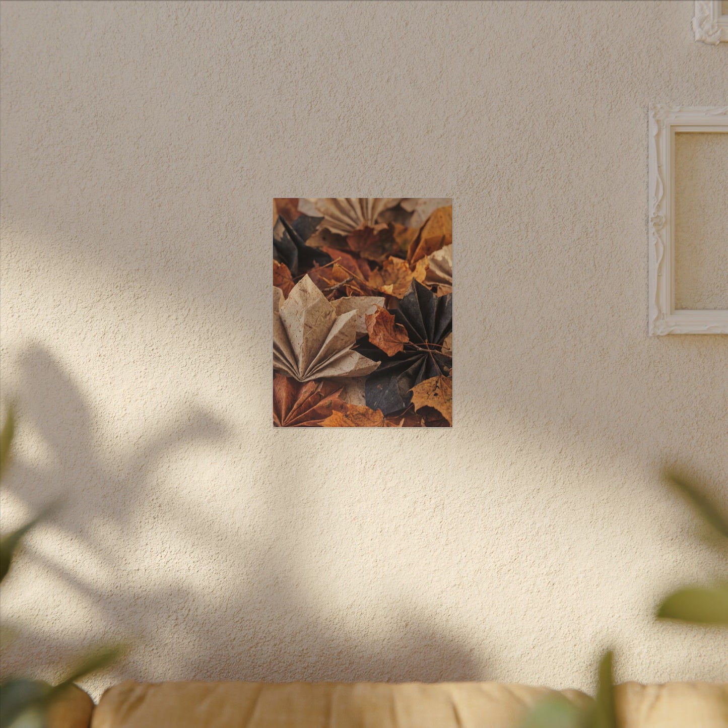 Paper Fold Texture Canvas Art | Elegant Japandi Art
