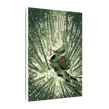 Peaceful Bamboo Grove Canvas Art - Ukiyo E Inspired Zen
