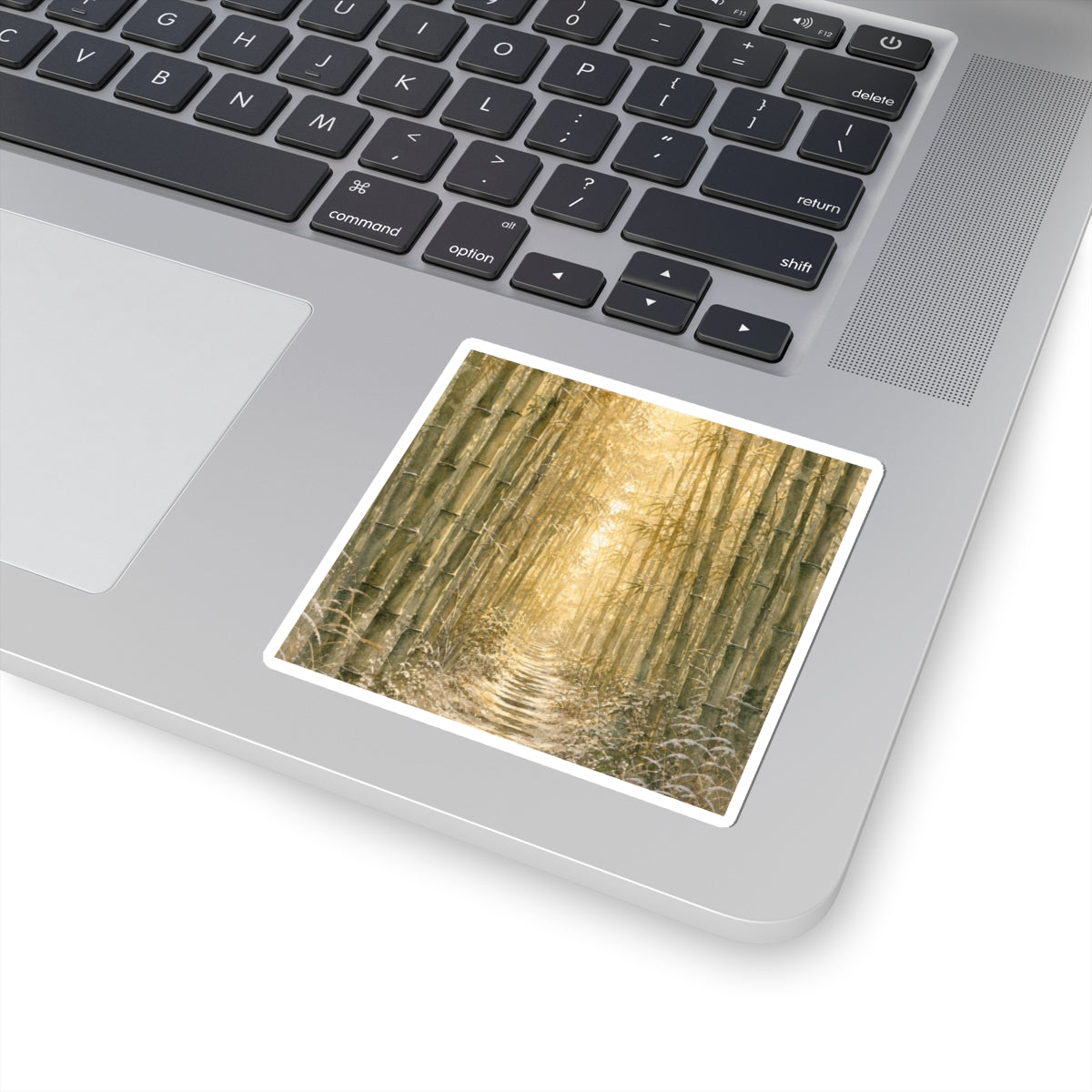 Golden Hour Bamboo Grove Sticker - Japandi Shibui