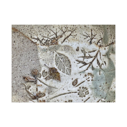 Ceramic Bowl Winter Canvas Art | Japandi Earthy Design Art Print