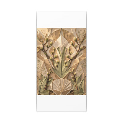 Kanso Paper Fold Canvas Art - Japandi Japanese Pattern