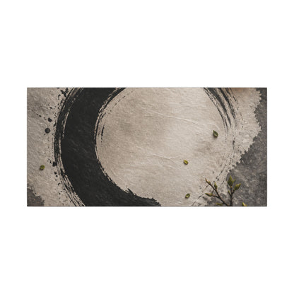 Candlelight Ink Brushstroke Canvas Art - Zen Ma