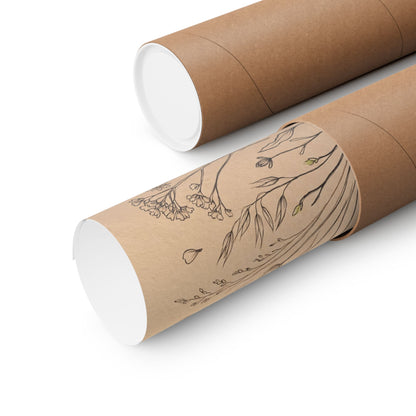 Golden Hour Dried Flowers Wall Art Print - Japandi Seijaku