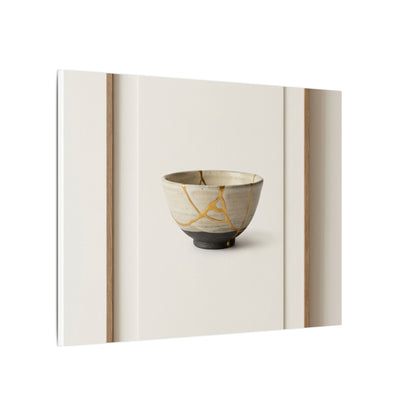 Kintsugi Charcoal Canvas Art