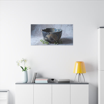 Ceramic Bowl Spring Canvas Art | Japandi Warm Design