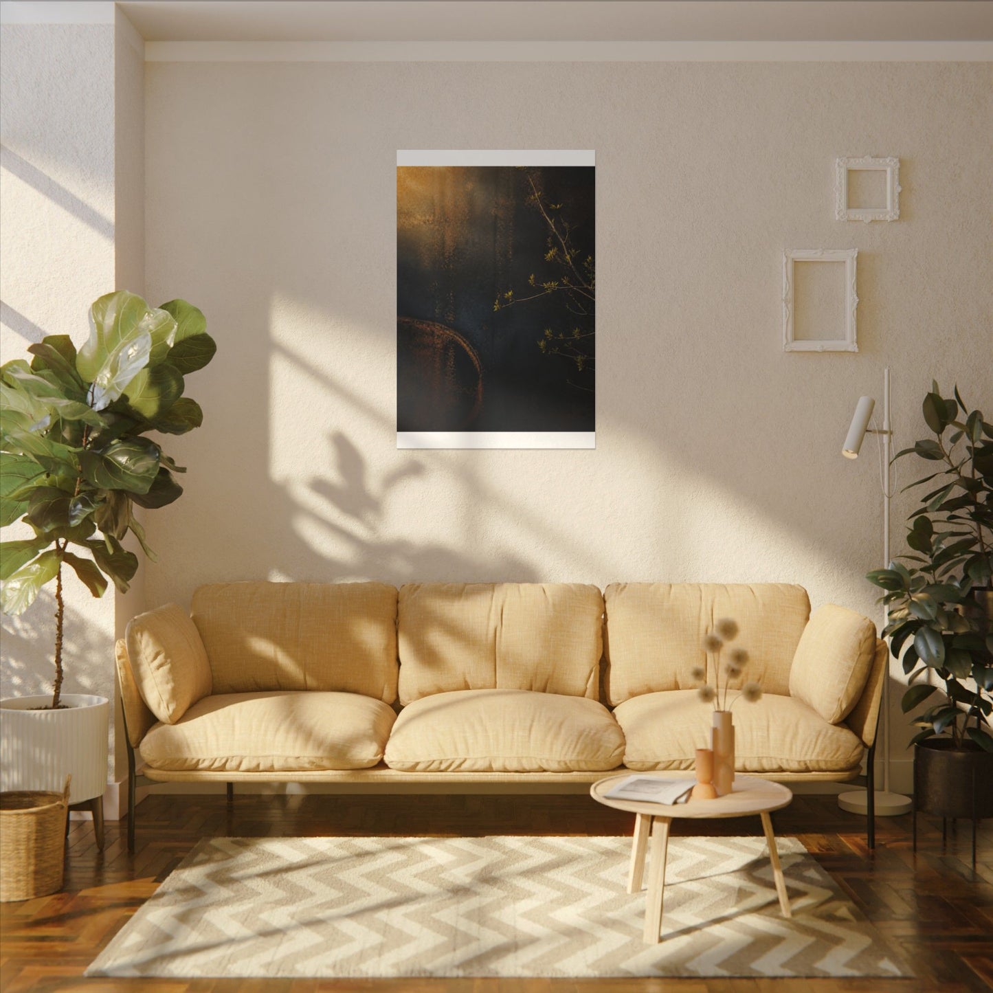 Spring Rust Patina Dark Texture Canvas Art | Moody Decor