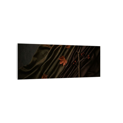 Autumn Silk Drape Moody Minimal Canvas Art | Moody Decor