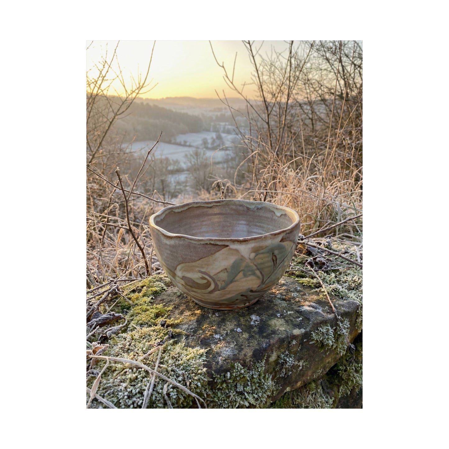 Shibui Ceramic Bowl Wall Art Print - Japandi Japanese Pattern