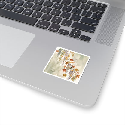 Cozy Wisteria Sticker - Watercolor Japandi