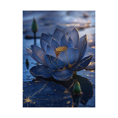Dawn Lotus Flower Wall Art Print - Kintsugi Mono No Aware