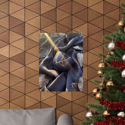 Resilient Silk Drape Wall Art Print - Gold Repair Kintsugi