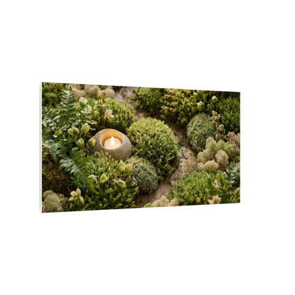 Moss Close Up Japanese Pattern Canvas Art | Neutral Japandi Art