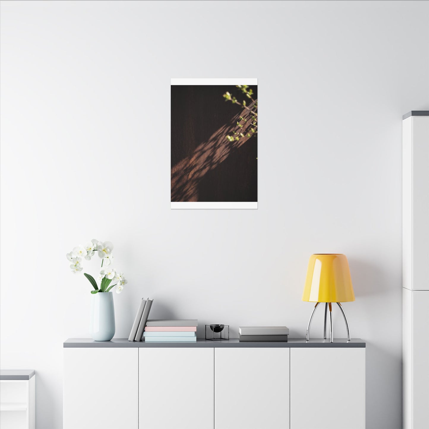 Rust Patina Moody Minimal Canvas Art | Sophisticated Dark Japandi Art