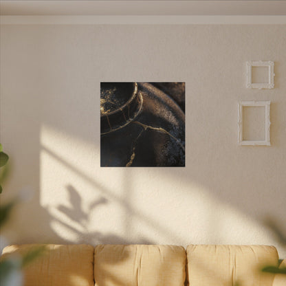 Kintsugi Rust Patina in Golden Hour | Broken Beauty Canvas Art