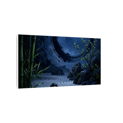 Serene Rock Garden Canvas Art - Enso Zen