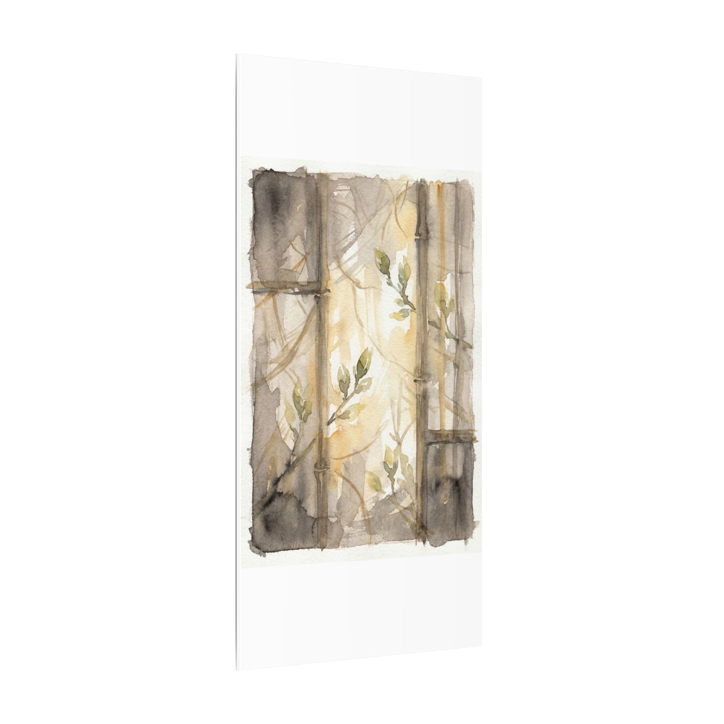 Shoji Screen Spring Canvas Art | Japandi Cozy Design